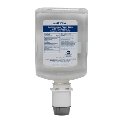 enMotion Gen2 Moisturizing Foam Soap Refill by GP PRO, Dye and Fragrance Free, 1200 mL, 2/Carton (42818)