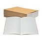 Better Office Composition Notebooks, 5.5" x 8.3", Narrow Ruled, 30 Sheets, Kraft, 12/Pack (25020-12PK)