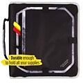 Five Star 2 3-Ring Zipper Binders, Black/Gray (29052IT8)