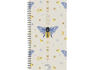 2024-2025 Willow Creek Honeybee 3.5 x 6.5 Academic Weekly & Monthly Planner, Paper Cover, Multicol
