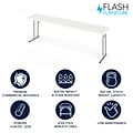 Flash Furniture Elon Folding Table, 96 x 18, Granite White (DADYCZ2442GW)