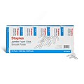 Staples Smooth Paper Clips, Jumbo, Silver, 100/Box, 10 Boxes/Pack (A7026605/72578)