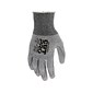 MCR Safety Cut Pro Hypermax Fiber/Polyurethane Work Gloves, XS, A2 Cut Level, Salt-and-Pepper/Gray, Dozen (92752PUXS)