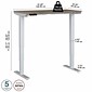 Bush Business Furniture Move 40 Series 48"W Electric Height Adjustable Standing Desk, Modern Hickory/Cool Gray (M4S4824MHSK)