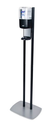 PURELL ES8 Automatic Floor Stand Hand Sanitizer Dispenser, Graphite/Black (7218-DS)