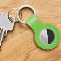 Better Office Products Silicone Covers For Apple Airtags, Airtag Holder & Key Ring, Assorted Neon Co