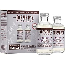 Mrs. Meyers Clean Day Concentrated Foaming Hand Soap Dispenser Refill, Lavender Scent, 2 Fl. Oz., 2