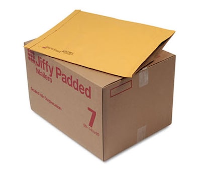 14 1/4 x 20 Sealed Air Jiffy Padded Mailer, Golden Brown, 50/Carton (49284)