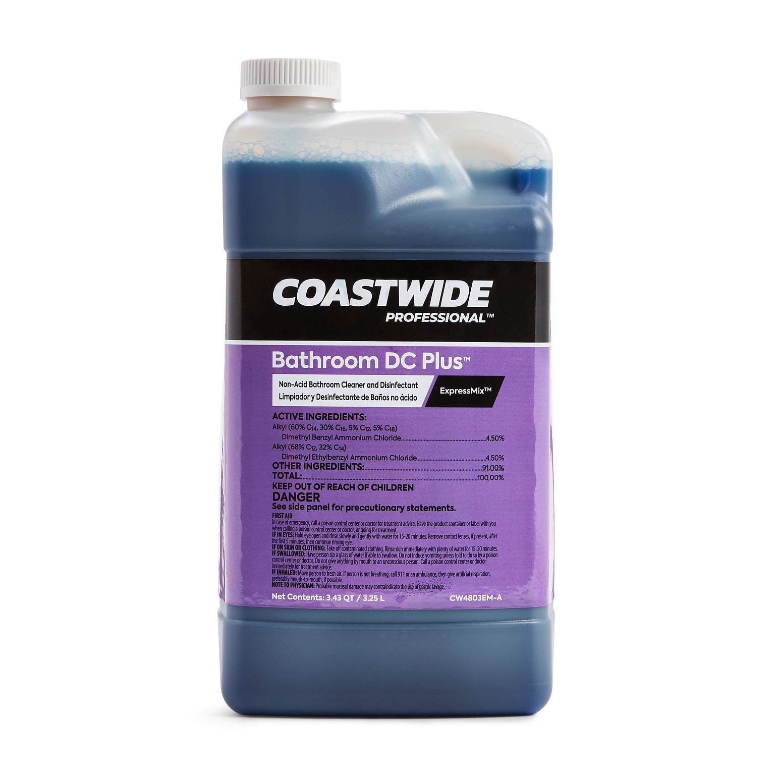 Coastwide Professional™ Bathroom DC Plus Cleaner and Disinfectant Concentrate for ExpressMix, 3.25L, 2/Pack