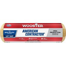 Wooster Brush American Contractor Paint Roller Cover, 9L, 0.5 Nap, Dozen (00R5630090)