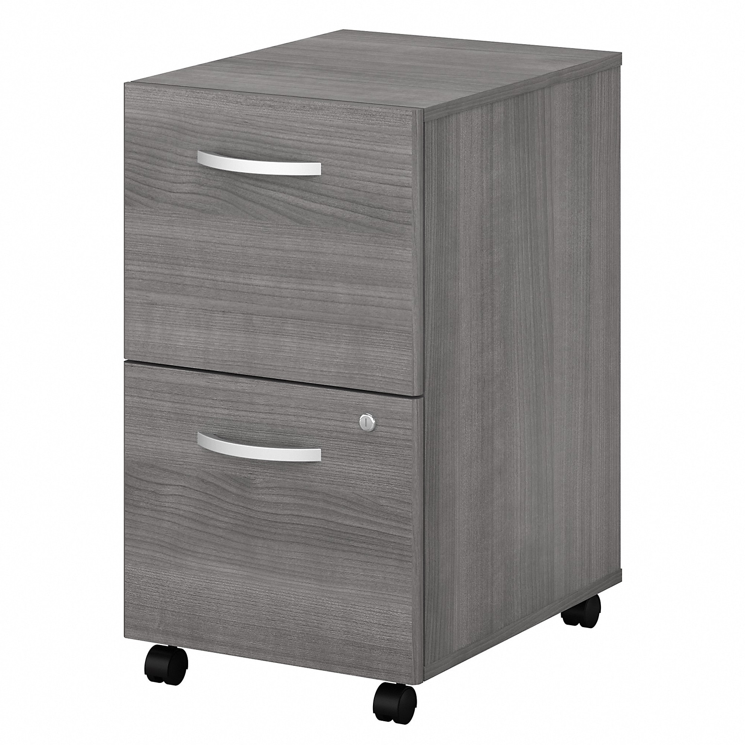 Bush Business Furniture Studio C 2-Drawer Mobile Vertical File Cabinet, Letter/Legal Size, Lockable, Platinum Gray (SCF116PGSU)