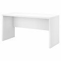 Bush Business Furniture Echo 60W Bow Front Desk, Pure White (KI60105-03)
