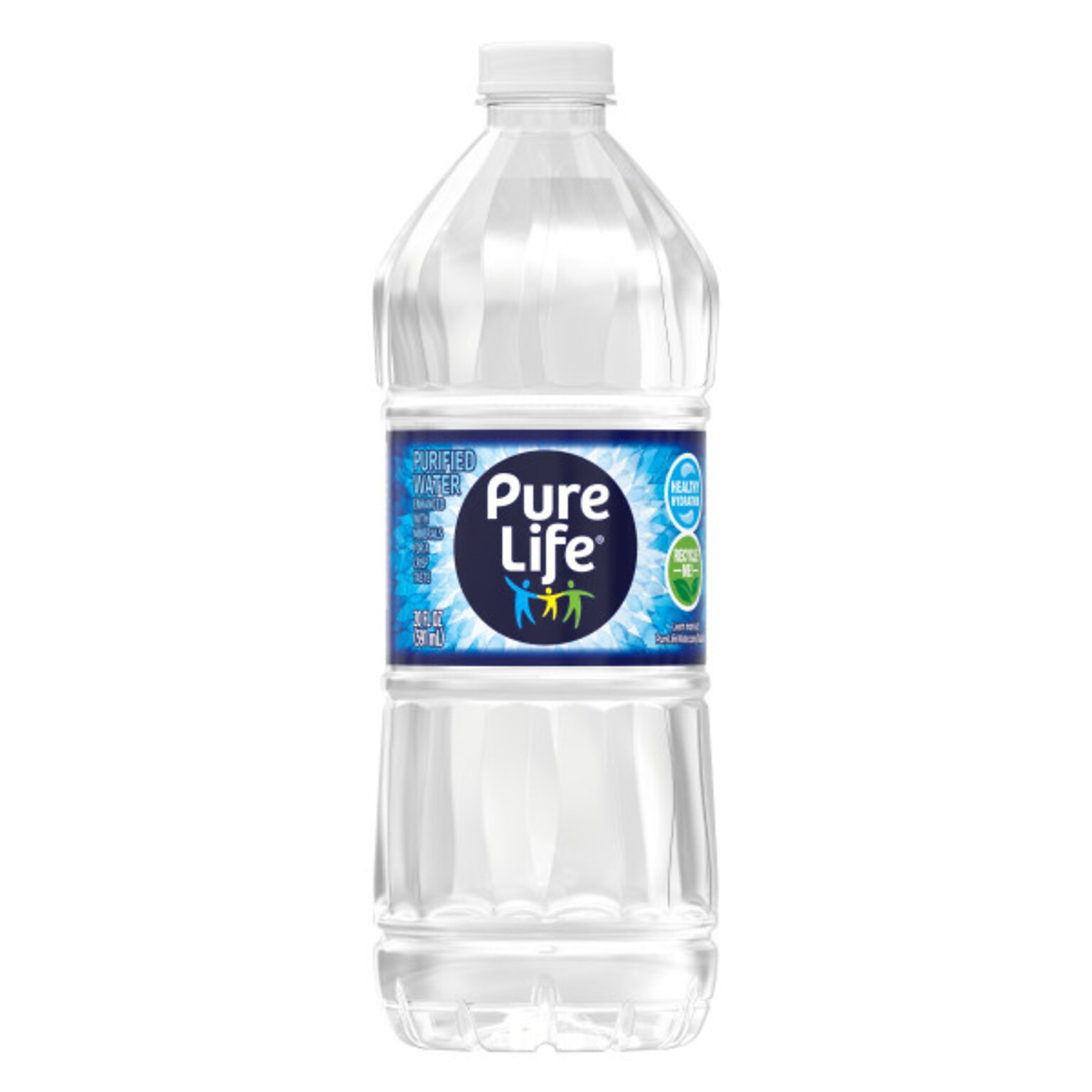 Pure Life Purified Water, 20 Fl oz., 24/Carton (12255068)