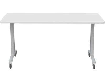 Safco Rumba Training Room Table, 24 x 60, Designer White (RBA6024TCASLDSWT)