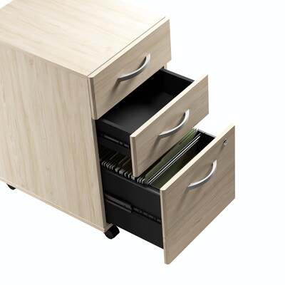 Bush Business Furniture Studio C 3 Drawer Mobile File Cabinet, Natural Elm (SCF216NESU)