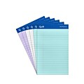 Quill Brand® Gold Signature Premium Series Ruled Legal Pad Junior Size 5x8; Legal Ruled, Assorted Colors, 50 Sheets/Pad, 6 Pack