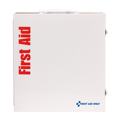 First Aid Only SmartCompliance Office First Aid Cabinet, ANSI Class B, 150 People, 675 Pieces, White (90575)