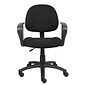 Boss Perfect Posture Deluxe Office Task Chair with Loop Arms, Black (B317-BK)