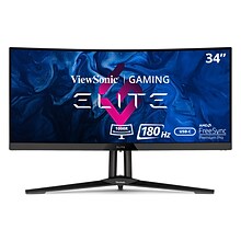 ViewSonic ELITE 34 Curved 165 Hz LED Gaming Monitor, Black (XG340C-2K)