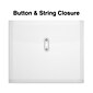 Staples Plastic Filing Envelope with Button & String Closure, Letter Size, Clear, 5/Pack (TR34530)