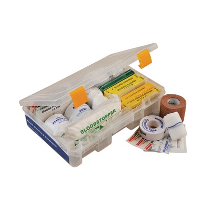 MobileAid Trauma BLS (Basic Life Suppport) EASY-ROLL Modular First Aid Station with Oxygen Tank Holder & AED Strap (31580)