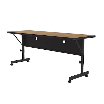 Correll Folding Table, 72x24 , Medium Oak (FT2472TF-06)