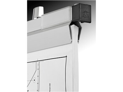 AdirOffice Hanging Blueprint Clamp Holder, 36", Silver Aluminum, 12/Pack (ADI6046-2)