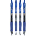 Pilot G2 Retractable Gel Pens, Fine Point, Blue Ink, 4/Pack (31058)