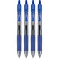Pilot G2 Retractable Gel Pens, Fine Point, Blue Ink, 4/Pack (31058)