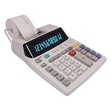 Sharp (EL1801V) 12-Digit Printing Calculator, White