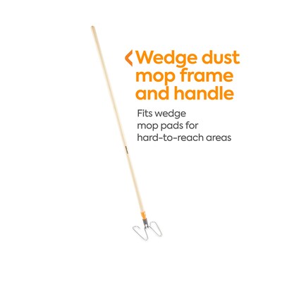 Coastwide Professional™ 53" Wedge Dust Mop Frame and Handle, Wood (CW56768)