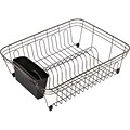 Honey-Can-Do Metal Dish Rack, Chrome/Black (KCH-07662)