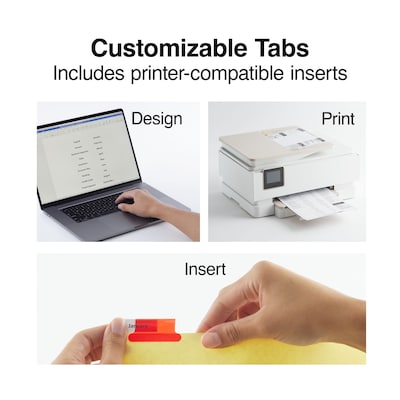 Staples® Insertable Big Tab Dividers, 8-Tab, Assorted (13487/11111)
