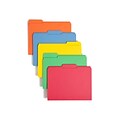 Smead Reinforced File Folder, 3 Tab, Letter Size, Assorted Colors, 100/Box (11993)