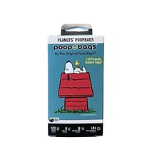 The Original Poop Bags® Peanuts® USDA Biobased Unscented Leash Dog Waste Bag, 240 Count (120PNROLL51