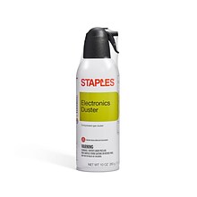 Staples Electronics Air Duster, 10 oz. (SPL10ENFR-1)