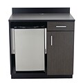 Safco 36H Modular Break Room Appliance Base Cabinet, Asian Night/Black (1705AN)