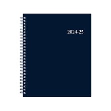 2024-2025 Blue Sky 7 x 9 Academic Weekly & Monthly Planner, Plastic Cover, Solid Navy (148675-A25)