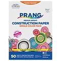 Prang 9 x 12 Construction Paper, Blue, 50 Sheets/Pack (P7403-0001)