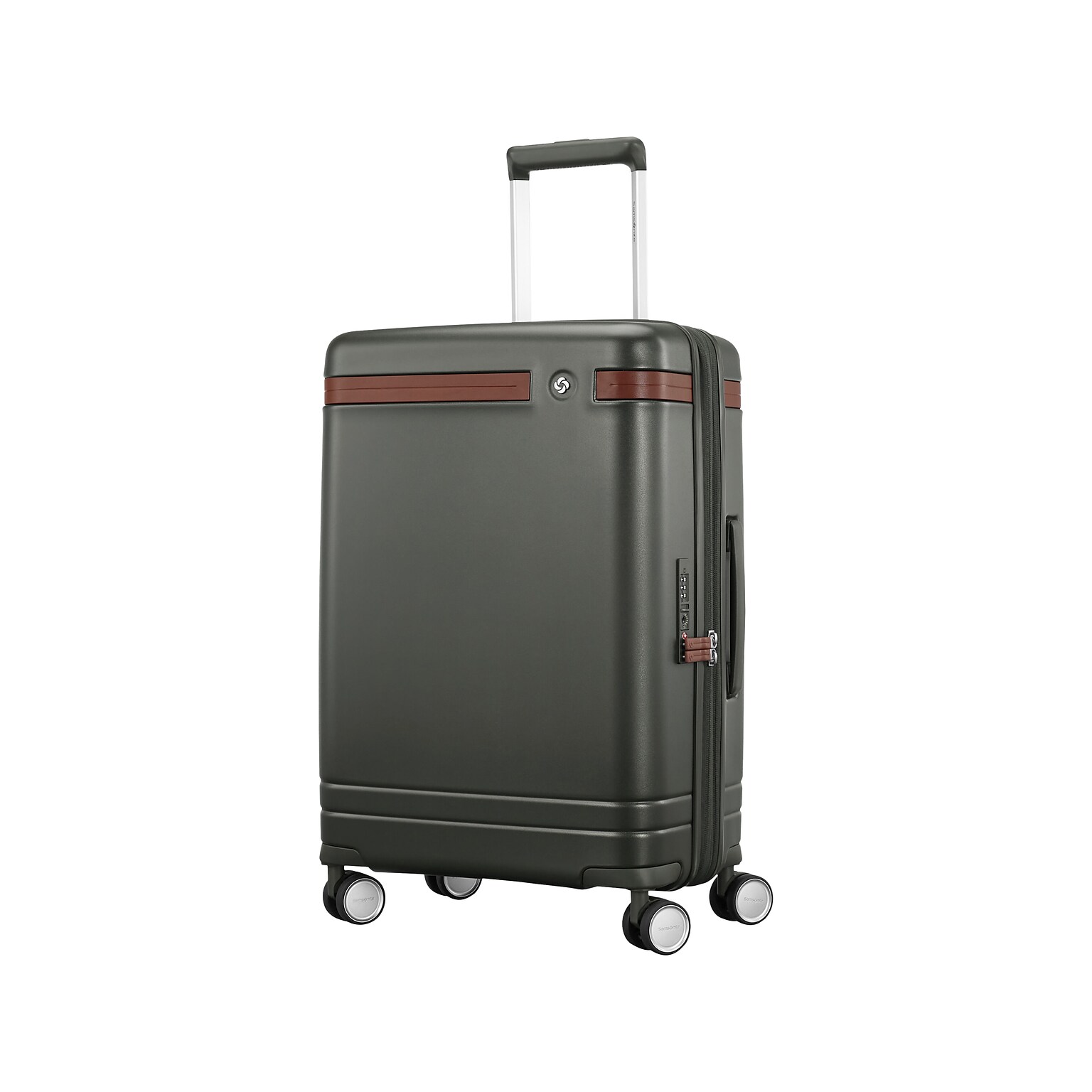 Samsonite Virtuosa 23 Hardside Carry-On Suitcase, 4-Wheeled Spinner, TSA Checkpoint Friendly, Pine Green (149176-1693)
