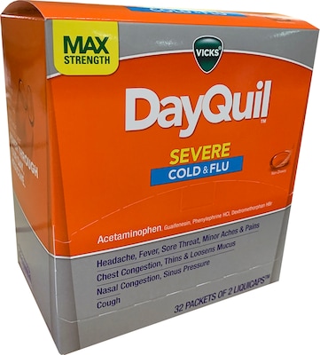 DayQuil Severe Cold & Flu Relief LiquidCaps - Acetaminophen, 32 Counts (04263)