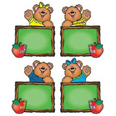 Colorful Cut-Outs, Chalkboard Bears