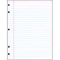 Pacon 5-Hole Punch Composition Paper, 8 x 10.5, 3/8 Wide Ruled Writing Paper, White, 500 Sheets (PAC2441)
