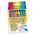 Sargent Art® White Board Crayons; Large Size, 8/Box