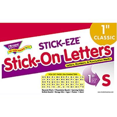 Red 1 Letters, Numbers, & Marks STICK-EZE® Stick-On Letters