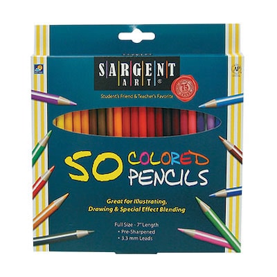 Sargent Art® Colored Pencils, 50 Color Set