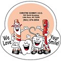 Medical Arts Press® Dental Die-Cut Magnets; 3-3/4x3-1/2, Smile Team We Love Your Smile