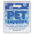 Medical Arts Press® Veterinary Personalized Small 2-Color Supply Bags; Dots/Paw Prints, Pet Supplies