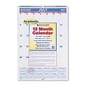 AT-A-GLANCE® Ruled Daily Blocks Academic Monthly Wall Calendar; 22-3/4x15-1/2, 2014