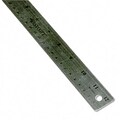 Stainless Steel Ruler with Cork Back and Hanging Hole, 12, Silver